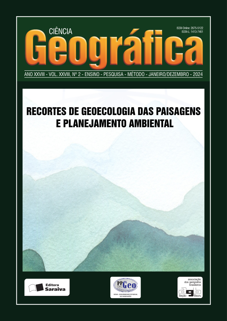 					Afficher Vol. 28 No. 2 (2024): Recortes de Geoecologia das Paisagens e Planejamento Ambiental
				